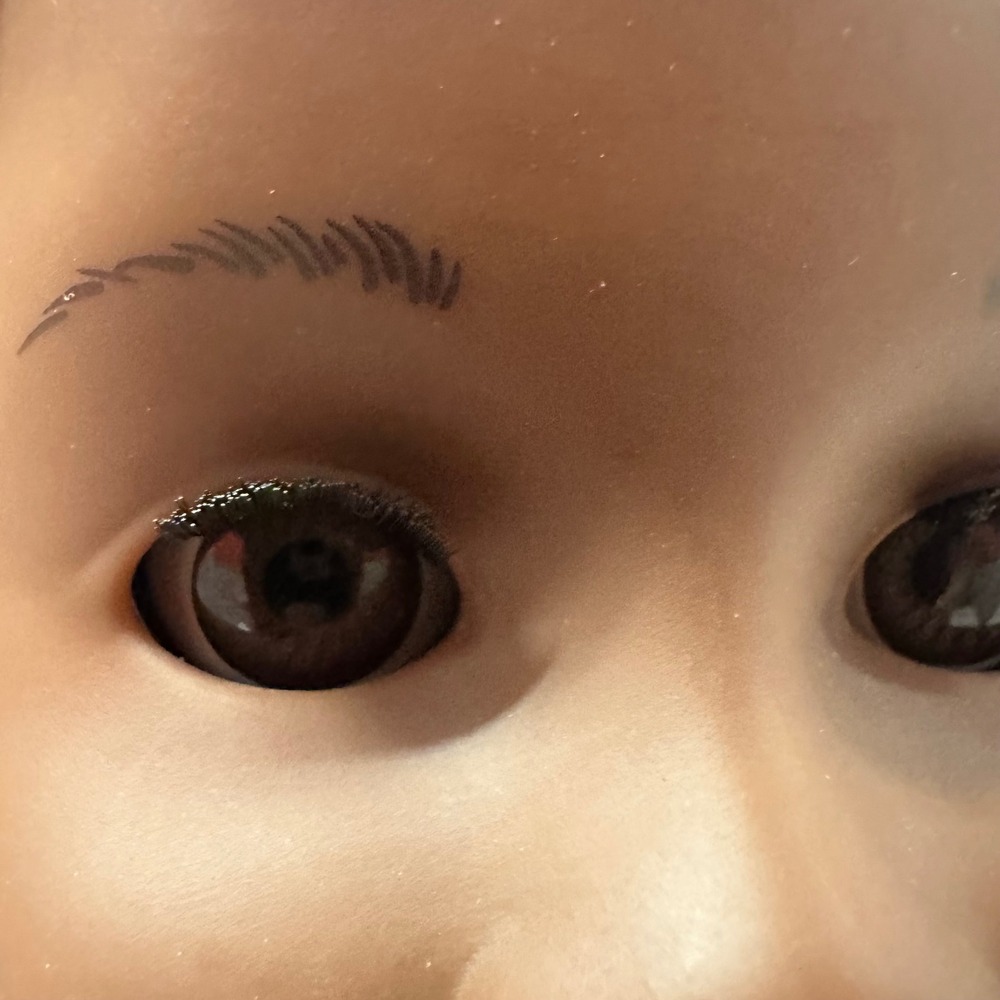 American Girl 18" Doll Dark Skin Brown Eyes Curly Hair TLC Nude - Picture 4 of 16